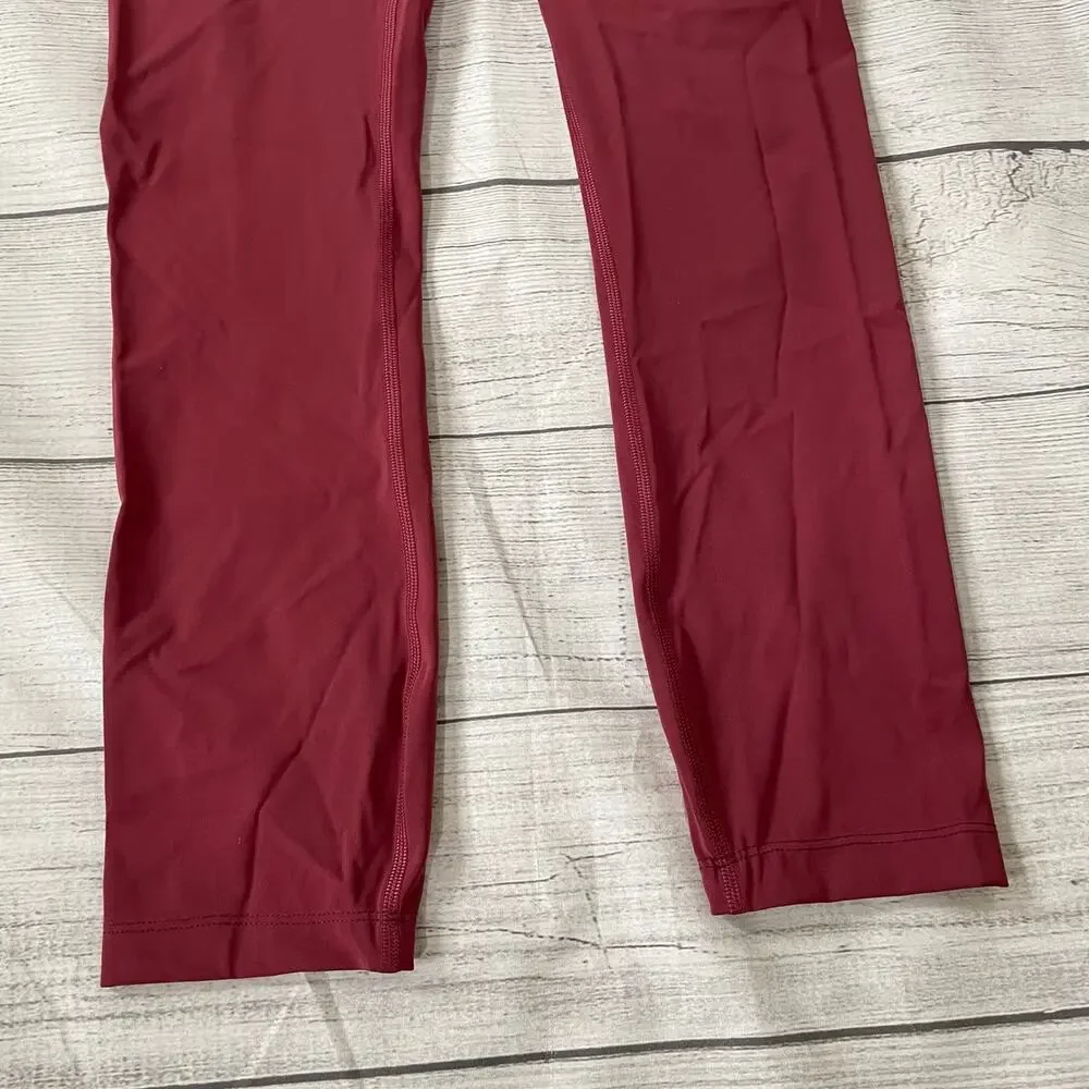 Lululemon Power Thru High Rise Tight Leggings 25” Women Size 4 Mulled Wine